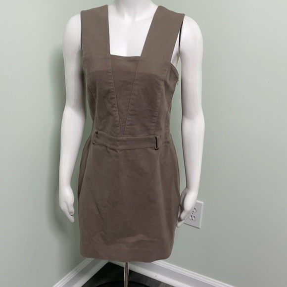 Kate Spade Saturday brown belted jumper mini dress size 6 - Picture 1 of 8